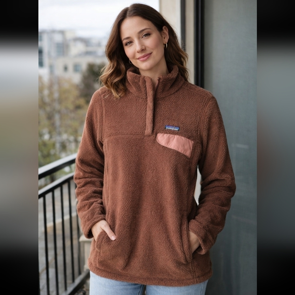 Patagonia Women's Re-Tool Snap-T Fleece Pullover Small Pocket Snap Buttons - Picture 1 of 10